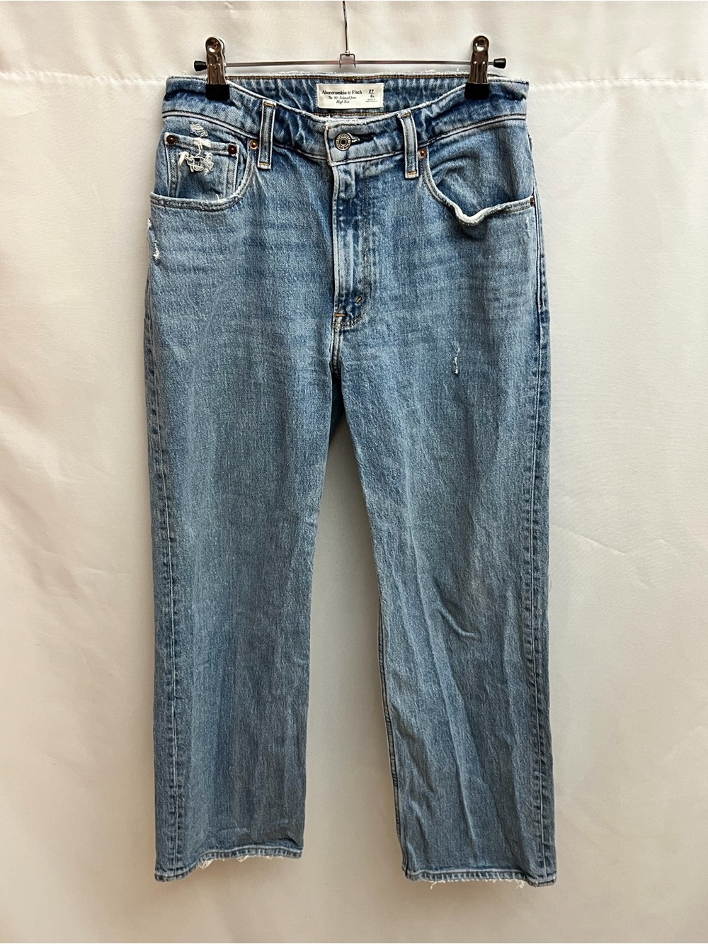 Abercrombie & Fitch 90s Relaxed Jeans Womens 27/4S High Rise Light Wash